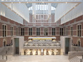 het cafe in het vernieuwde Rijks Museum atrium 